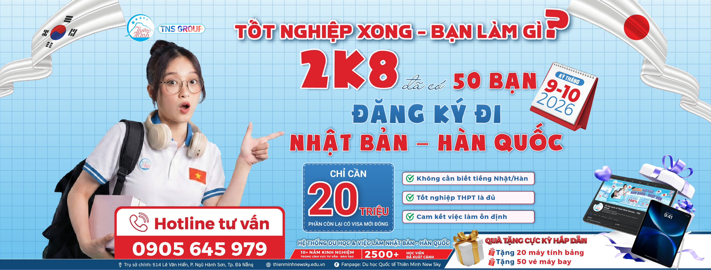 Du Học Hàn Quốc - Nhật Bản năm 2026