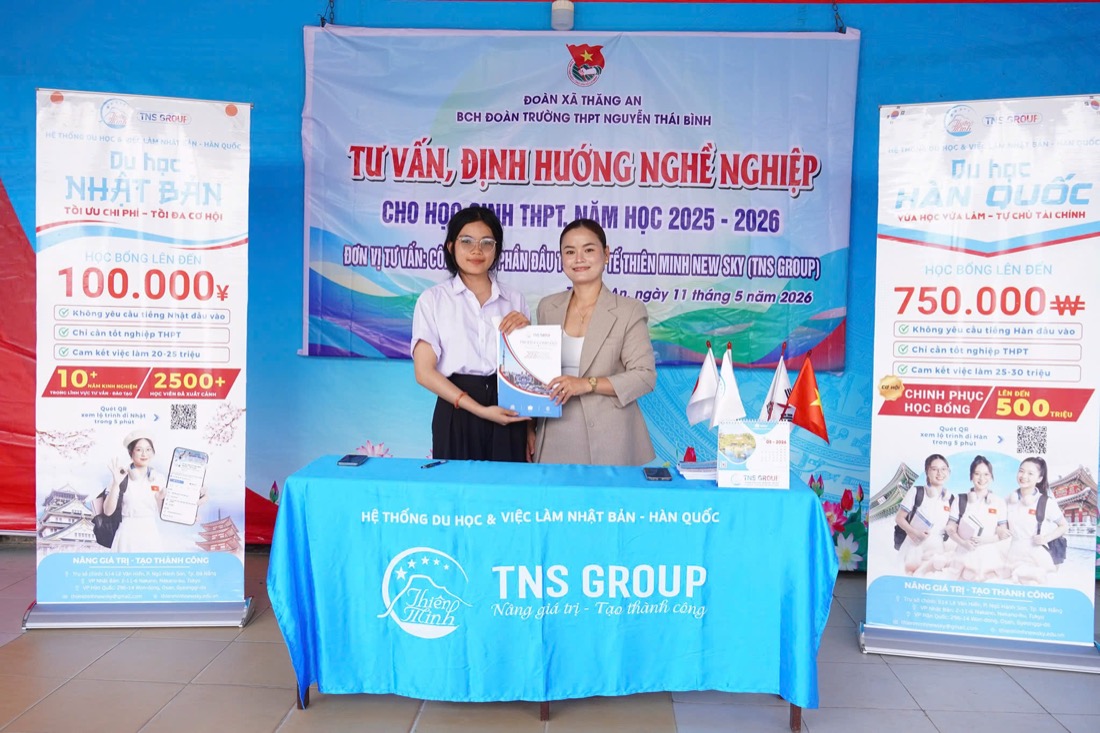 Học viên TNS GROUP trong hoạt động hướng nghiệp